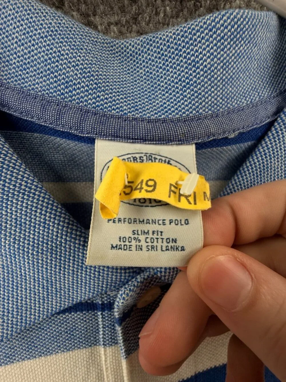 Brooks Brothers Colorful Striped Slim Fit Performance Polo XL Short Sleeve